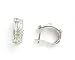 Diamond Earrings 1.15k G.S.I. Baguette Cut Diamonds on 14k White Gold ( lever Back ) Earrings