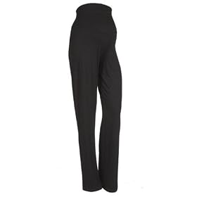Maternity Trousers Jersey Roll Top - Rosa Black Xtra Large
