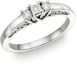 1/4 Carat Art Deco Diamond Engagement Ring
