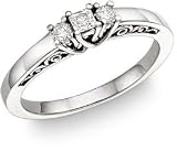 1/4 Carat Art Deco Diamond Engagement Ring