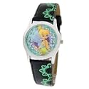 Disney Black Princess Fairy Tinkerbell Watch Wristwatch 41495A