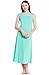 Del Rossa Women's Cotton Knit Nightgown, Long Sleeveless Sleep Dress