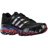 adidas Men's Ambition POWERBOUNCE+ Running Shoe,Black/Black/Red,9.5 M