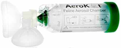Cat Inhaler Spacer With Breathing Indicator – Feline Aerosol Chamber For Asthma, Includes 2 Mask Sizes (S/M & M/L)