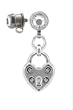 HEART LOCKET MICRODERMAL DANGLE
