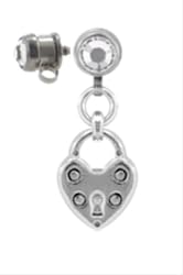 HEART LOCKET MICRODERMAL DANGLE