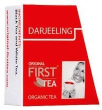 First Tea The WhiteLine Darjeeling. Exclusive Luxury Gourmet Tea 36-count Pyramid Organza tea bags.