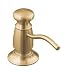 Kohler K-1894-C-BV Soap/lotion dispenser with Traditional design (Clam shell packed), Vibrant Brushe Image