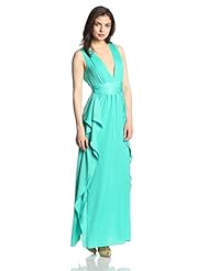 Sexy V-neck Chiffon Ankle Length Evening Dress/Party Dress 