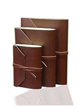 Leather Bound Travel Journal with Acid Free Paper, 5x7, Brown