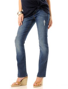 Motherhood Maternity: Loved By Heidi Klum Under Belly Super Stretch Slim Leg Maternity Jeans