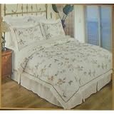 10 Piece Full Queen White 100% Cotton High Quality Emboridery Duvet Cover Bedskirt and... by FineHome