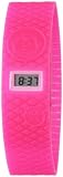 Nano Light - Montre Femme - Quartz Digitale - Etanche - Bracelet Silicone Framboise extensible - Garantie 2 ans