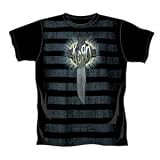 Cross Knife,T-Shirt,Gr�sse M,Schwarz - Korn