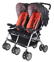 Combi Twin Sport 2 Side by Side Double Stroller - Apricot