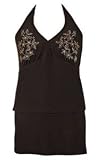 Shooting Star Plus Size Halter Skirtini Swimsuit - Women's Swimwear Plus Size Swimsuits