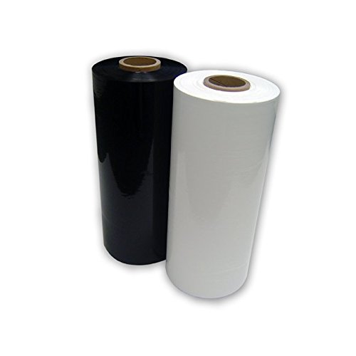18 in White Opaque Hand Stretch Wrap 80 Ga. 1,500 Ft. 4 Rolls Case
