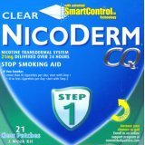 NicoDerm CQ 21 mg STEP 1 - 3 Week Kit - 21 Clear Nicotine Patches