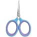 Acme Blooms Fine Cut Titanium Scissors, Blue and Lavender, 3 Inches