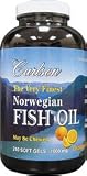 Carlson The Very Finest Fish Oil Orange Chewables, 1000mg Softgels, 240-Count