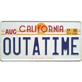 Back to the Future Outatime License Plate Replica