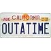 Back to the Future Outatime License Plate Replica