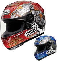 Shoei X-ELEVEN X-11 Helmets - E-Boz Replica - Special Buy Large Blue Image Shoei X-ELEVEN X-11 Helmets - E-Boz Replica - Special Buy Large Blue