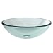 Elements of Design Designer Fauceture Tempered Glass Bathroom Vessel, Crystal Clear #EVSPCC1