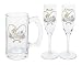 Western Print Bride/Groom Flutes - 2 flutes per package