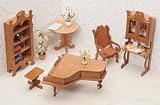 Greenleaf Dollhouse Furniture Kit Library 72G-06, 1 Item(s)/Order