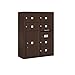 Salsbury Industries 3810D-06ZFP 4C Surface Mounted Horizontal Mailbox, Bronze