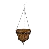 Buy CobraCo HGB14QEP-BZ Queen Elizabeth 14-Inch Bronze Parasol Hanging Basket Planter by CobraCo