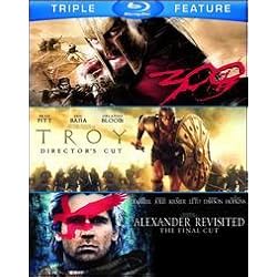 Alexander Revisited / Troy / 300 (Triple-Feature) [Blu-ray]