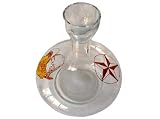 ArtisanStreet's Bordeaux Italian Crystal Decanter. Features Design of Texas Lone Star, Cowboy Hat & Yellow Rose. Signed By Artisan. Hand Painted, Made To Order.