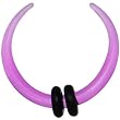10 Gauge Purple Acrylic Uv Buffalo Taper