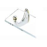 Alno A9850-24-PC/GLD Solei Glass Bathroom Shelf