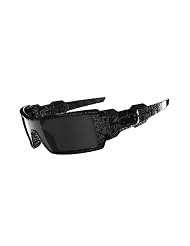 Oakley Oil Rig polished Black w Silver Ghost Text Frame 24-058 by