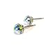 Aurore Boreale Faceted Ball Swarovski Austrian Crystal Stud Earrings, 6mm