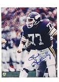 Mark Mullaney Minnesota Vikings Autographed 8 x 10 Photograph with 77 Inscription (Unframed)