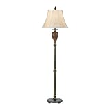 Quoizel Wood Floral 1 Lt Floor Lamp