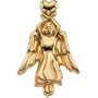 14k Yellow Gold Angel Lapel Pin 22x14.5mm - JewelryWeb