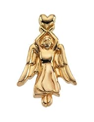 14K Yellow Gold 22.00X14.50 mm Angel Lapel Pin