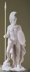 greek ares war god statue Roman style sculpture new