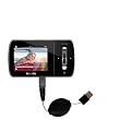 Retractable USB Cable for the Philips Aria 16GB MP3 Video Player FullSound with Power Hot Sync and Charge capabilities - Gomadic Brand w/ TipExchange Technology