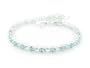 10.5cttw Natural Sky Blue Topaz Tennis Bracelet Sterling Silver 7.5"