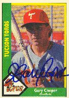 Buy Gary Cooper, Tucson Toros - Astros Affiliate Autographed Card by CMC