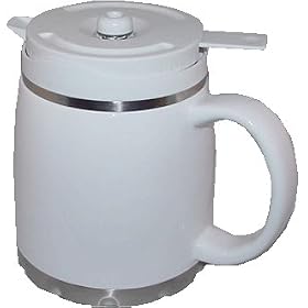 Saeco White Thermal Ceramic Carafe for Venus Coffee Maker by Saeco