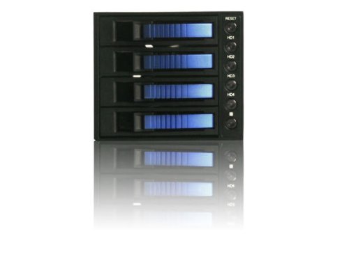 I-Star BPU-340-SA - Hard drive array - 4 bays ( SATA-300 ) - 0 x HD - Serial ATA-300 (external)