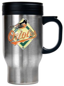 Baltimore Orioles Stainless Steel Travel Mug