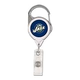 Utah Jazz Official Retractable Badge Holder Keychain